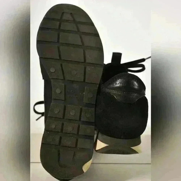 BALENCIAGA Black Leather Nylon Neoprene Race Runner Sneaker 38EU 8US Italy - Picture 5 of 8